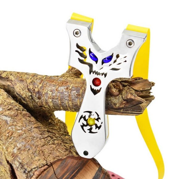 High Quality Professional Sling Shot Steel Hunting Slingshot Outdoor Transport - Picture 5 of 12